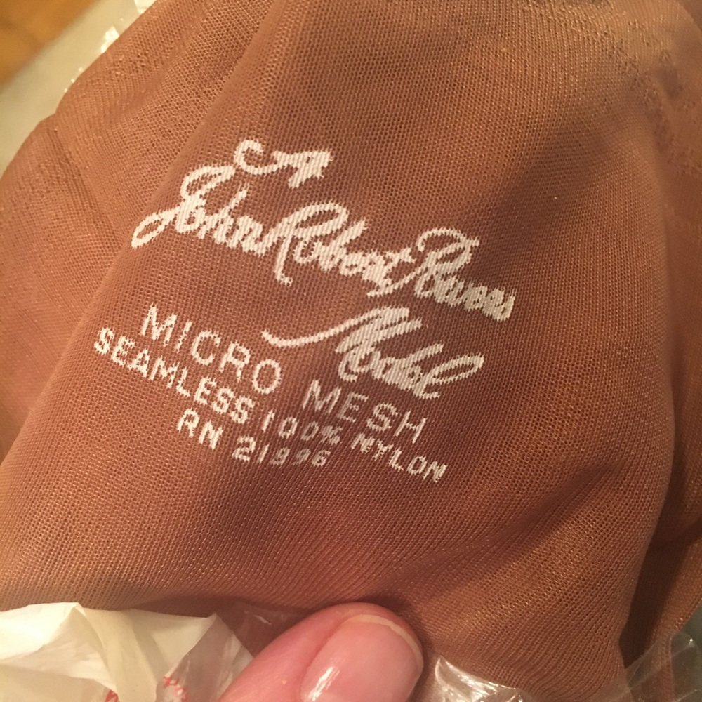 RARE dark skin tone sheer vintage stockings!